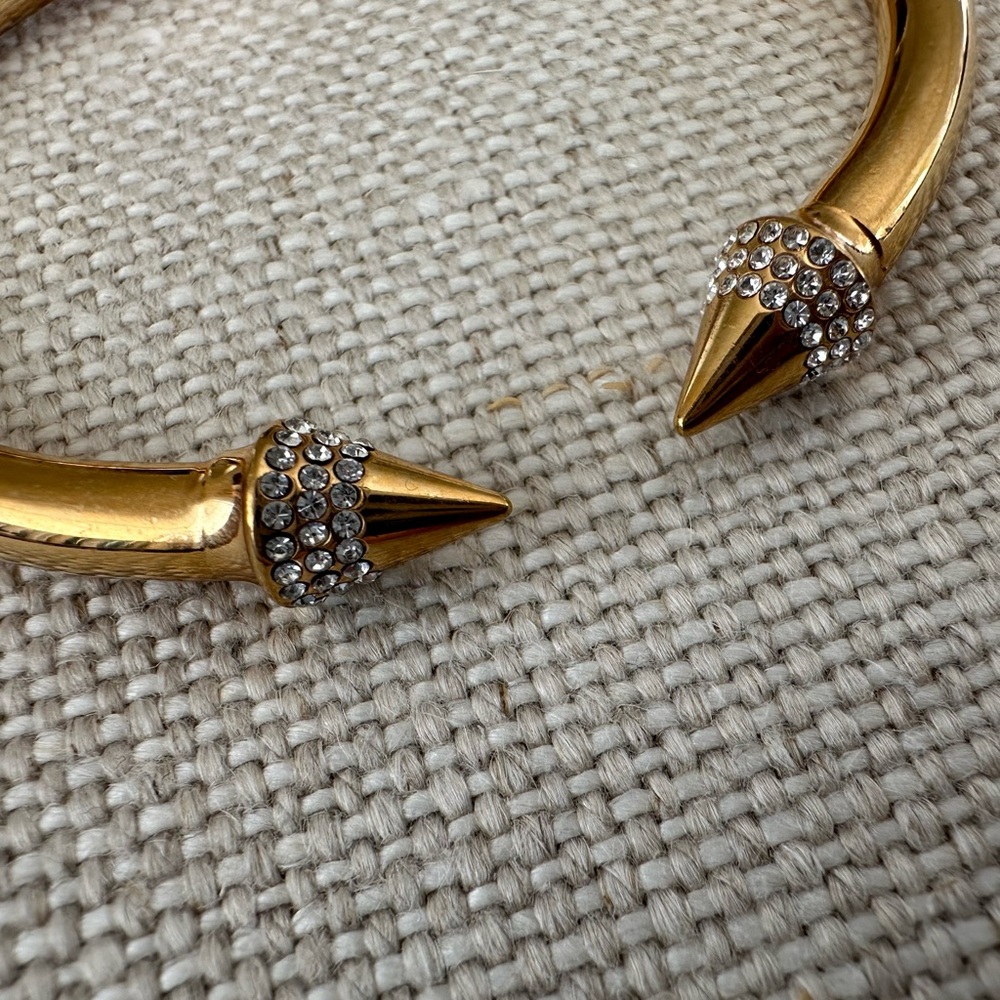 VITA FEDE Mini Titan Cuff Crystal Bracelet M Medium Gold - Picture 5 of 12